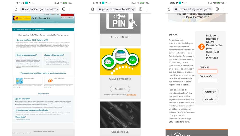 Accediendo a la Sede Electrónica de Ministerio de Sanidad