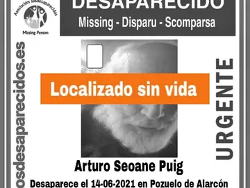 Encuentran sin vida a un anciano con Alzhéimer que estaba desaparecido en Pozuelo de Alarcón