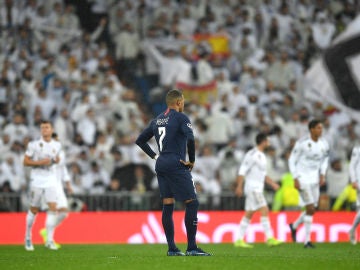 Kylian Mbappé, en el Santiago Bernabéu Kylian Mbappé, en el Santiago Bernabéu
