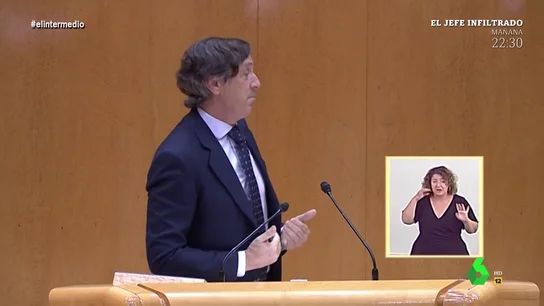 Surrealista discusión de González Laya y Rafael Hernando en pleno Senado con guiño a El Intermedio: "No eres El Gran Wyoming" Surrealista discusión de González Laya y Rafael Hernando en pleno Senado con guiño a El Intermedio: "No eres El Gran Wyoming"
