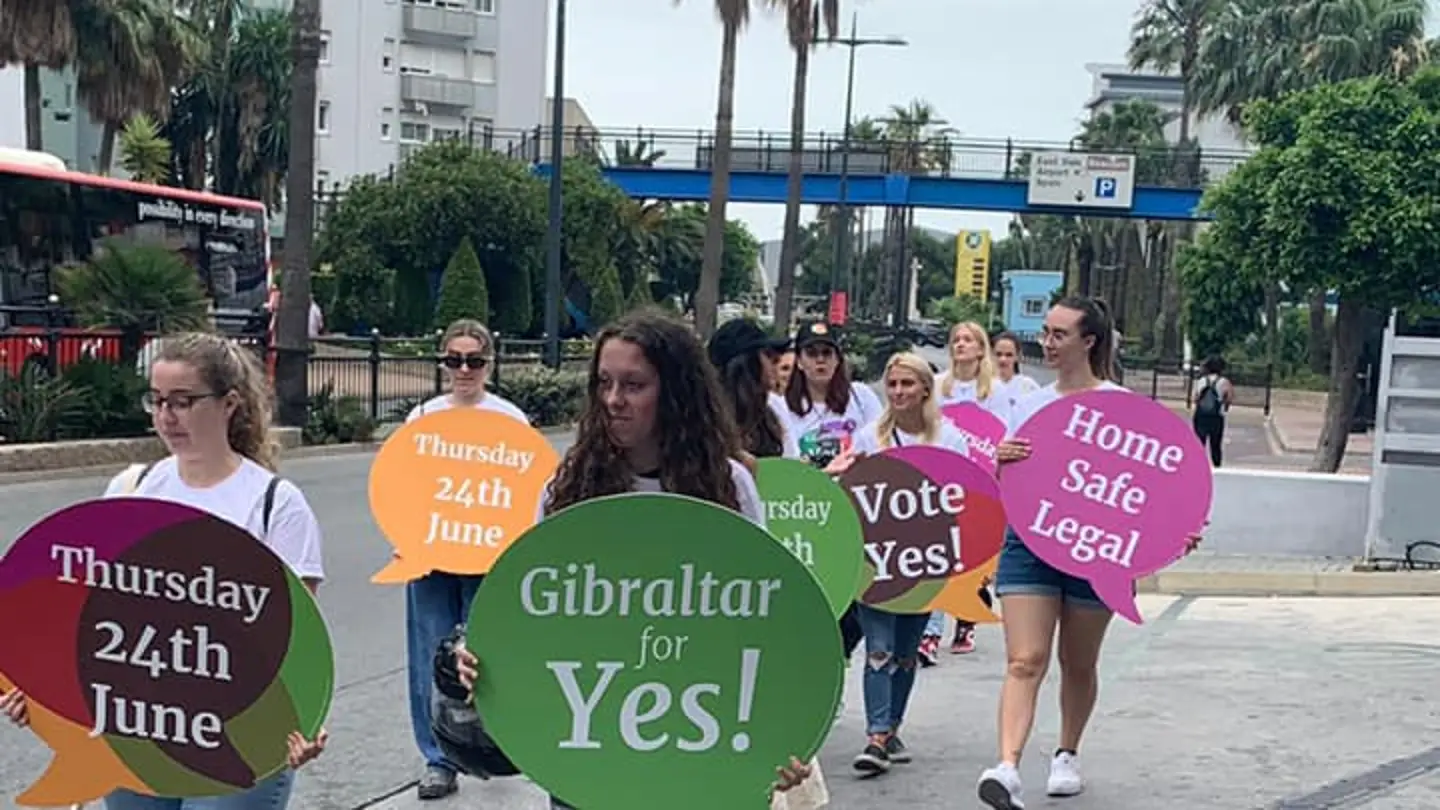 Marcha a favor de la despenalización del aborto en Gibraltar Marcha a favor de la despenalización del aborto en Gibraltar