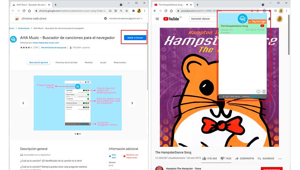 Descubre el título de la canción que suena en tu navegador