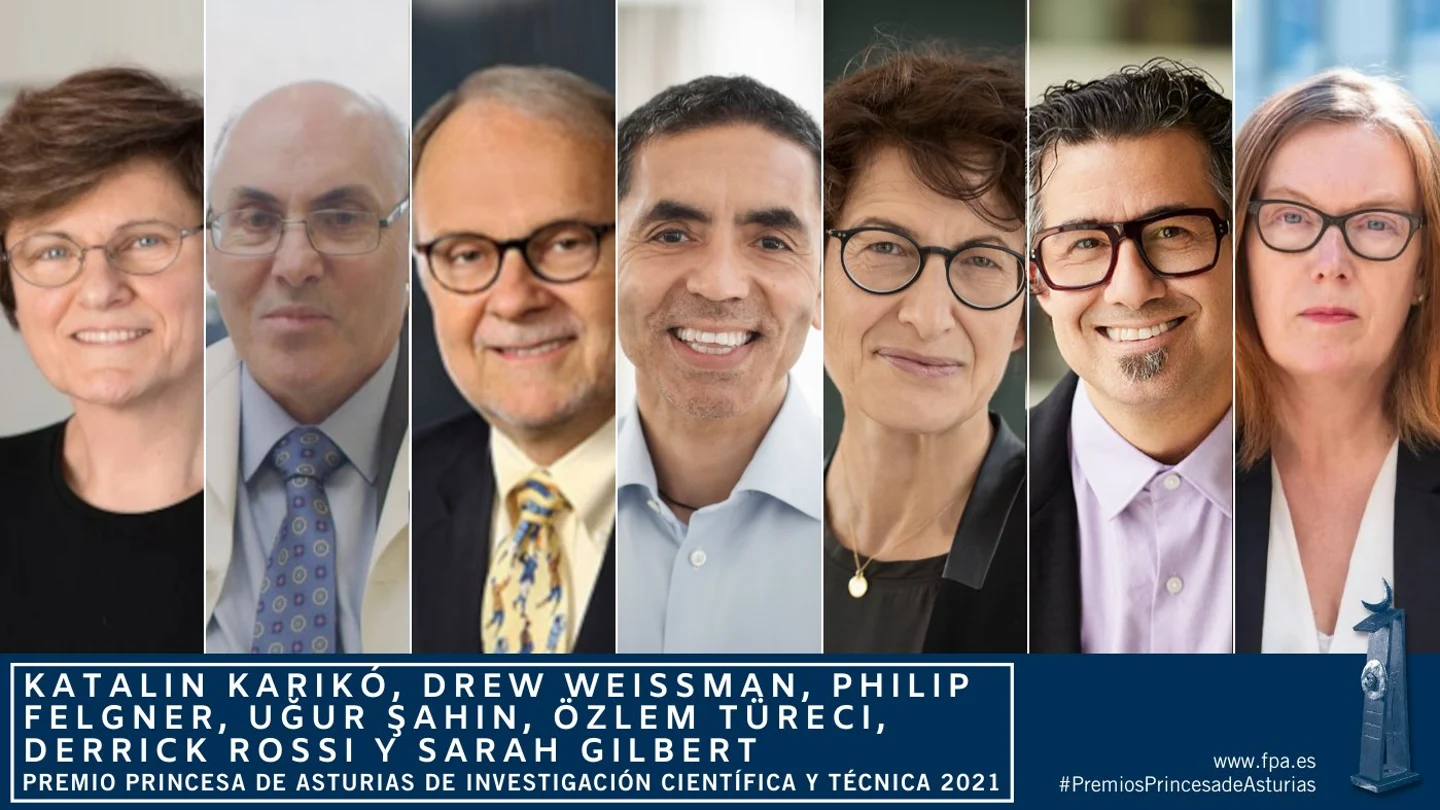 Los creadores de vacunas contra el coronavirus, Premio Princesa de Asturias de Investigación Los creadores de vacunas contra el coronavirus, Premio Princesa de Asturias de Investigación