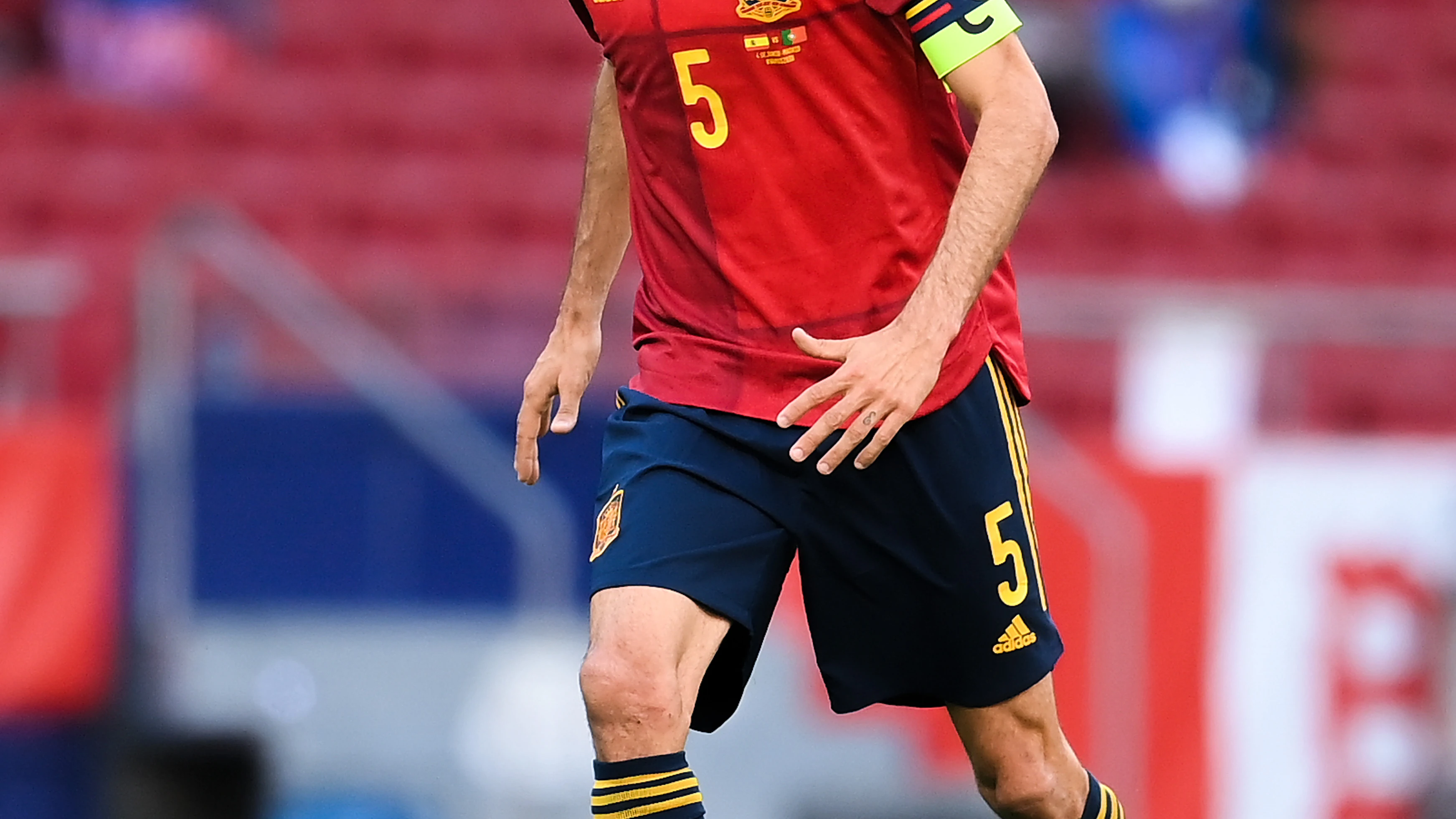 Sergio Busquets, capitán de la selección española de fútbol