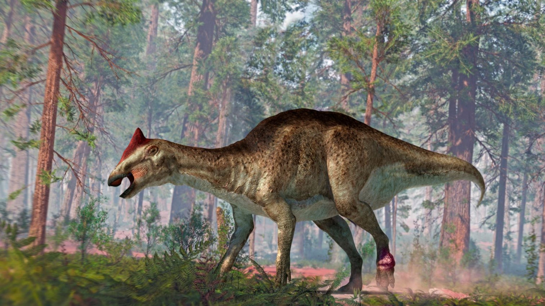 Hadrosaurio enfermo