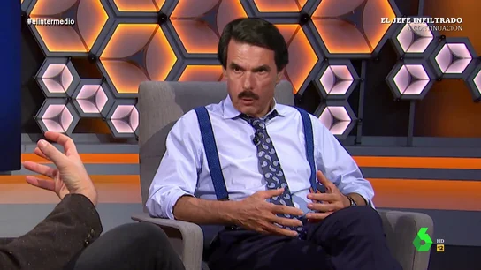 "Aquí mandan mis santos cojones": la 'entrevista por la cara' a Aznar en El Intermedio "Aquí mandan mis santos cojones": la 'entrevista por la cara' a Aznar en El Intermedio