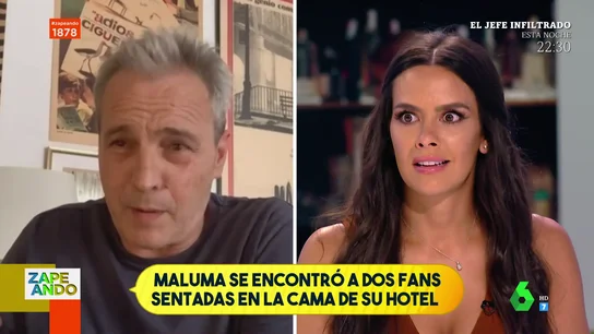 David Summers deja loca a Cristina Pedroche al recordar las giras de Hombres G: "Niñas se escondían en la cama o la bañera del hotel" David Summers deja loca a Cristina Pedroche al recordar las giras de Hombres G: "Niñas se escondían en la cama o la bañera del hotel"
