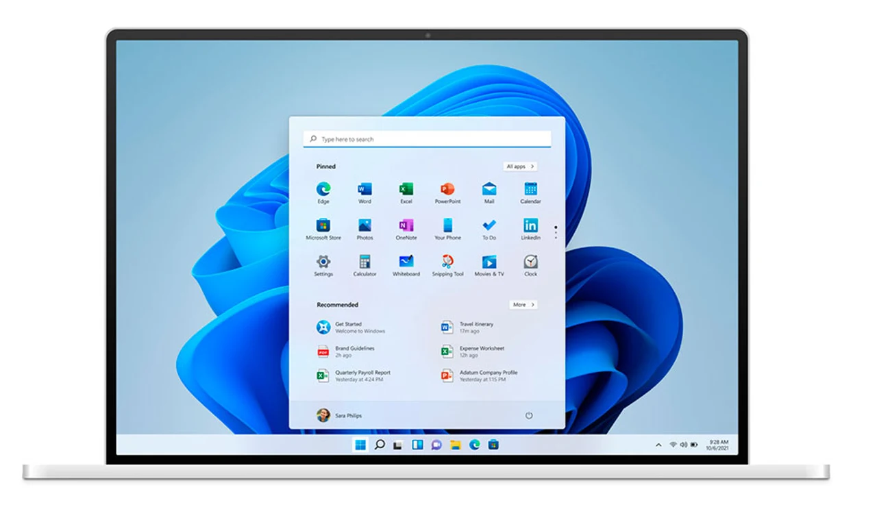 El nuevo menú de inicio de Windows 11