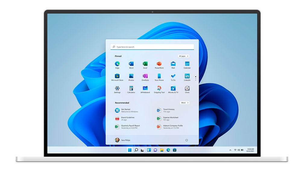 El nuevo menú de inicio de Windows 11