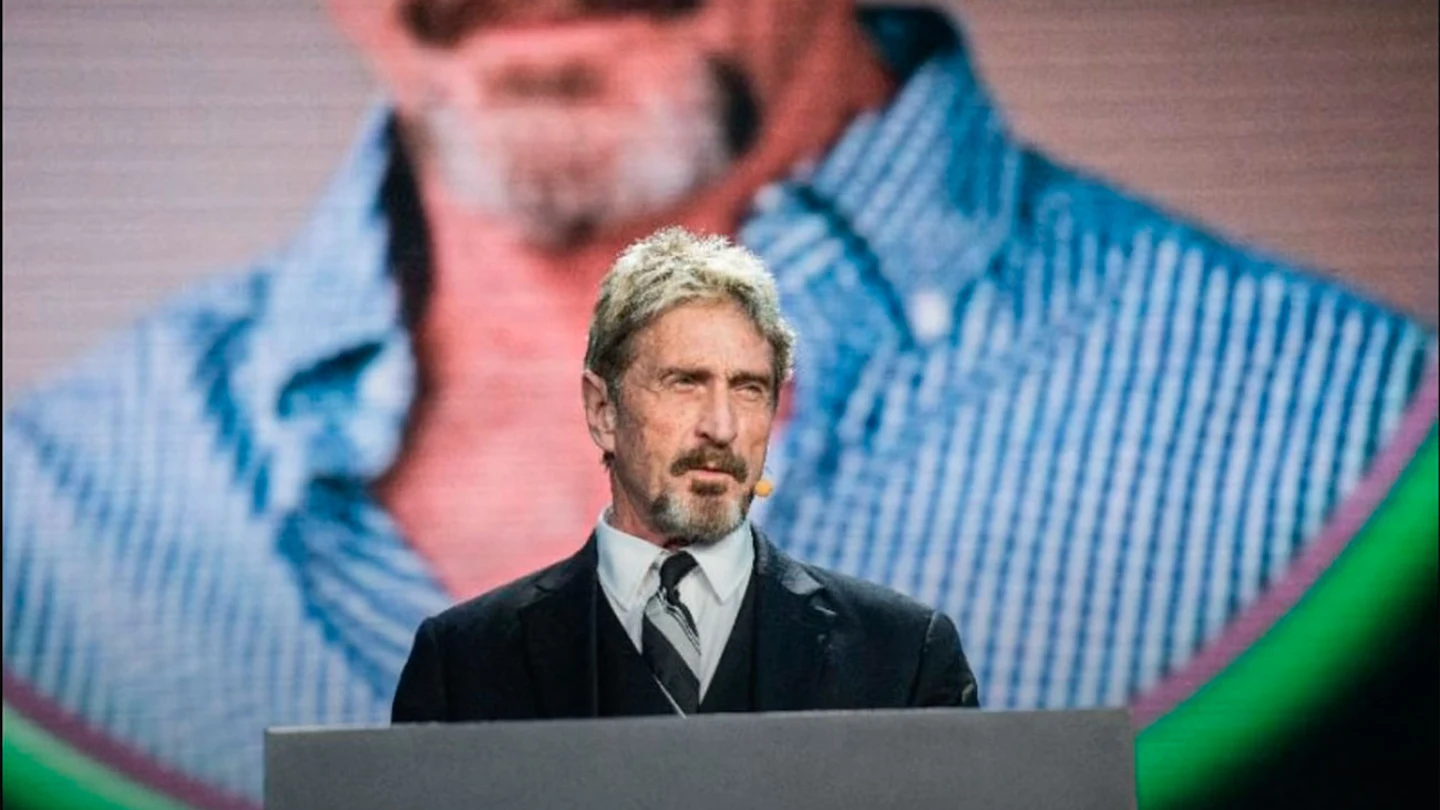 John McAfee en una keynote durante el ISC 2016 John McAfee en una keynote durante el ISC 2016