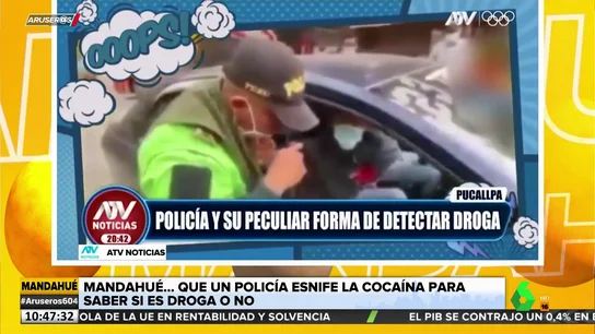 Un policía esnifa cocaína para saber si un sospechoso trafica con droga Un policía esnifa cocaína para saber si un sospechoso trafica con droga