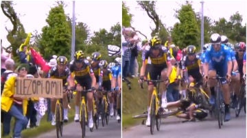 Caída masiva en el Tour de Francia