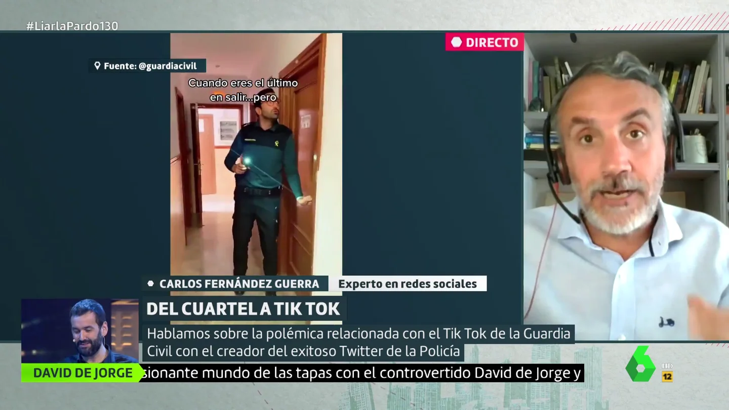 El creador del Twitter de la Policía defiende los vídeos de Tik Tok de la Guardia Civil: "En las redes hay muchos ofendiditos" El creador del Twitter de la Policía defiende los vídeos de Tik Tok de la Guardia Civil: "En las redes hay muchos ofendiditos"