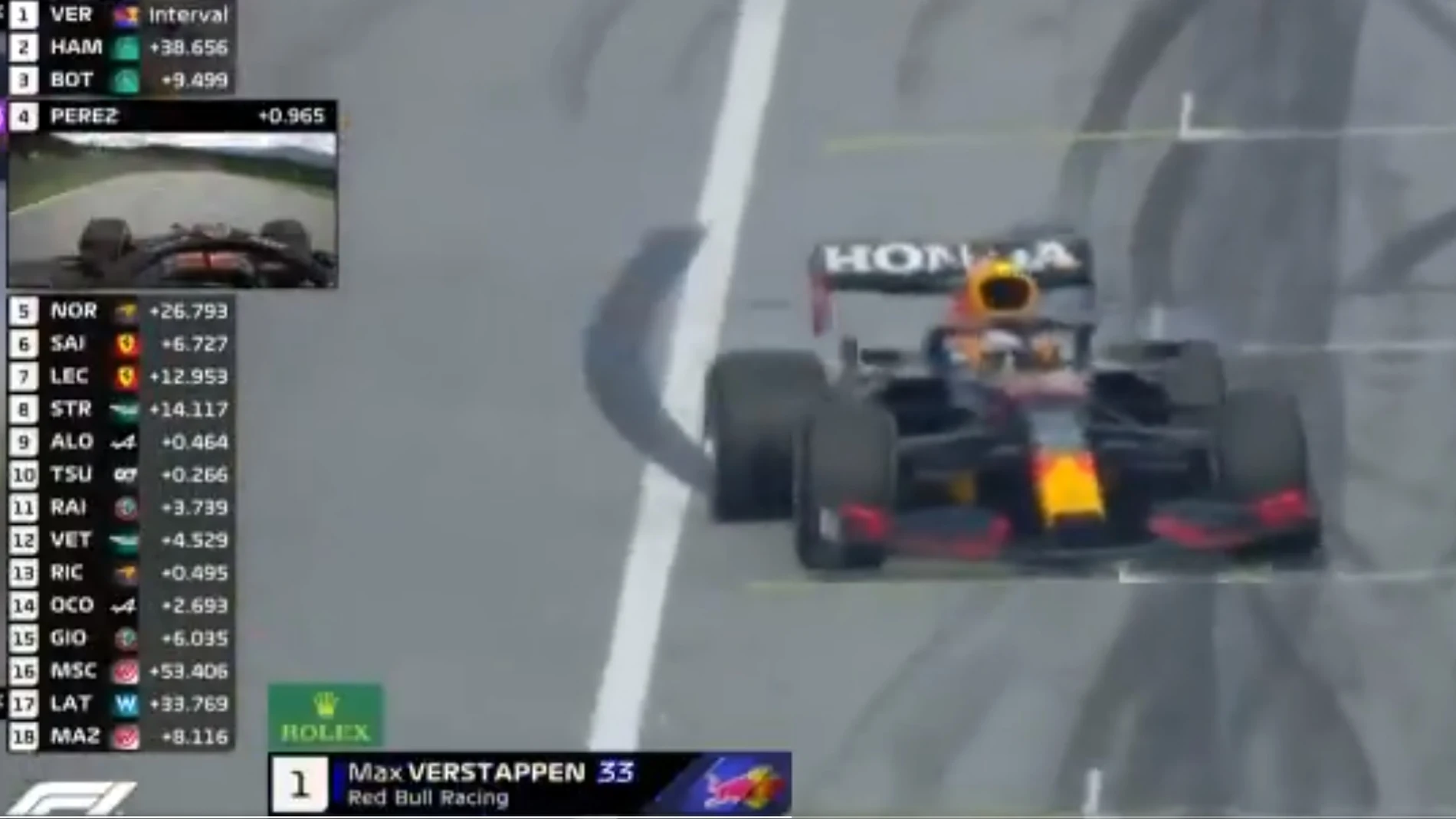 Polémica celebración de Max Verstappen en el GP de Estiria