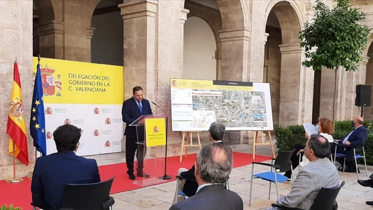 José Luis Ábalos, en Valencia. José Luis Ábalos, en Valencia.