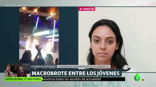 Habla una joven contagiada de COVID en el macrobrote de Mallorca: "Comentábamos de broma que podíamos coger el virus, hemos sido irresponsables" Habla una joven contagiada de COVID en el macrobrote de Mallorca: "Comentábamos de broma que podíamos coger el virus, hemos sido irresponsables"