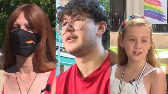 Sara, Lucas y Cloe celebran la nueva ley trans