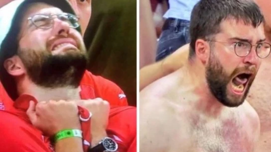 El aficionado de Suiza que se ha vuelto viral por su celebración El aficionado de Suiza que se ha vuelto viral por su celebración