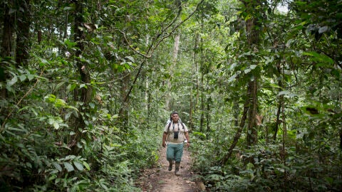 Turistas en la Reserva Nacional Tambopata