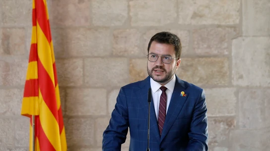 El presidente de la Generalitat, Pere Aragonès El presidente de la Generalitat, Pere Aragonès
