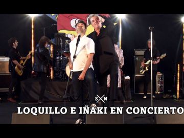 El épico dueto de Iñaki López y Loquillo cantando 'Feo, fuerte y formal'