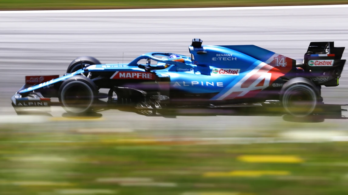 Fernando Alonso, con el Alpine