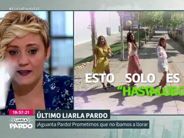Las lágrimas de Cristina Pardo con el emocionante vídeo de despedida del equipo de Liarla Pardo al ritmo de &#39;Despídete&#39;