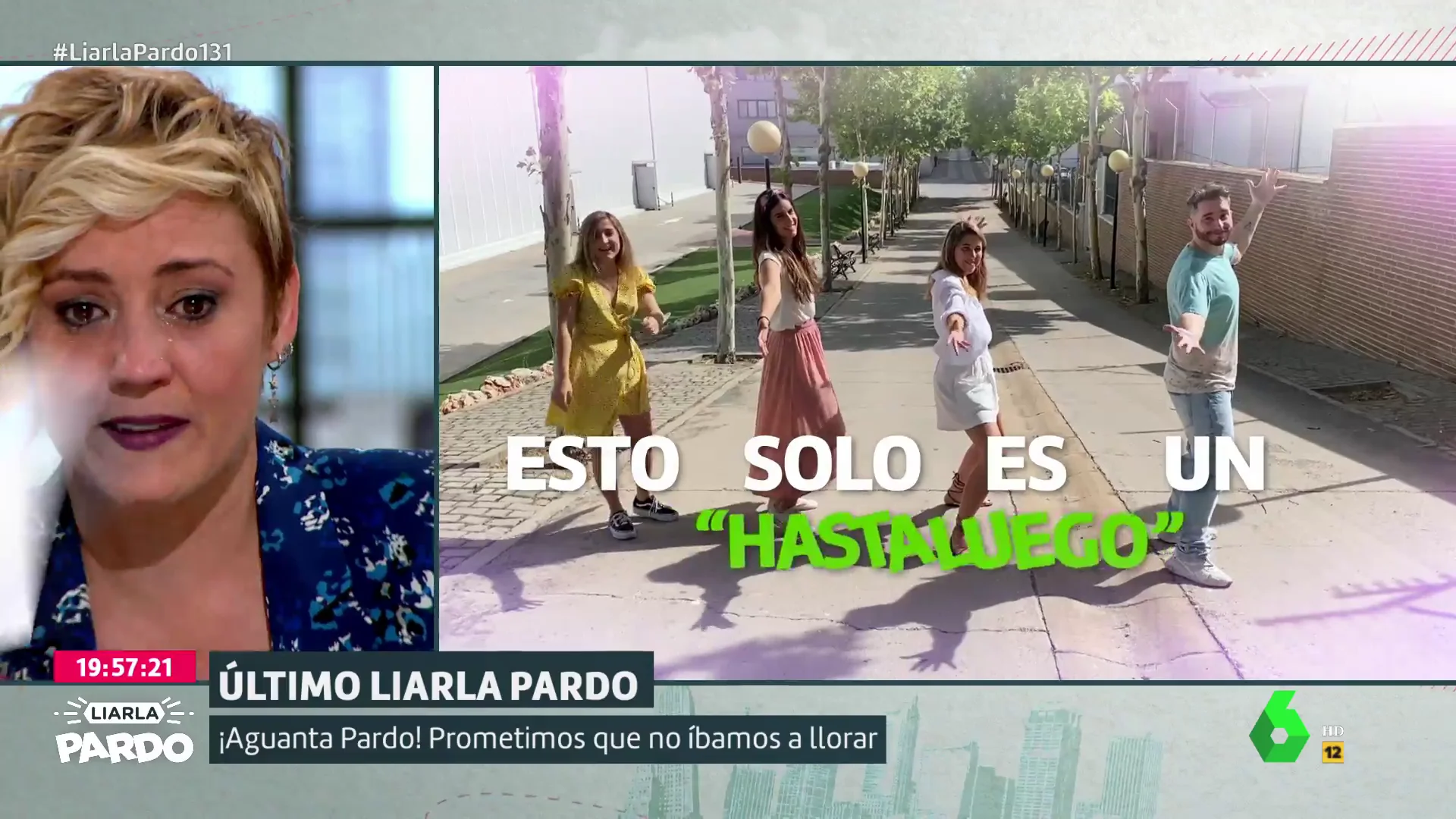 Las lágrimas de Cristina Pardo con el emocionante vídeo de despedida del equipo de Liarla Pardo al ritmo de 'Despídete'