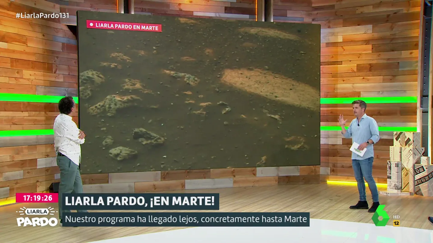 Plató de Liarla Pardo con Luis Troya y Roberto Brasero Plató de Liarla Pardo con Luis Troya y Roberto Brasero