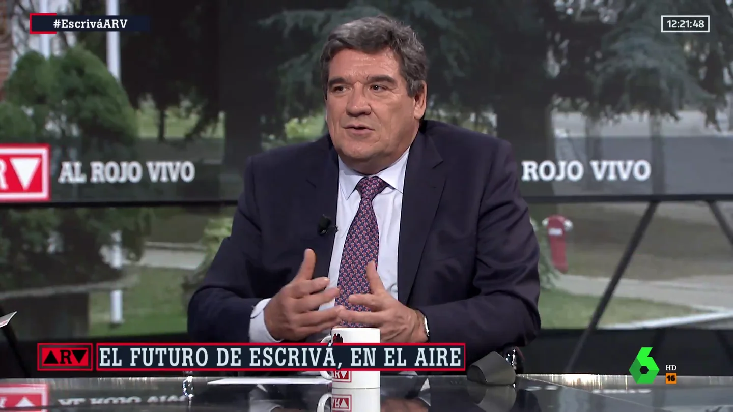 El ministro Escrivá, en Al Rojo Vivo El ministro Escrivá, en Al Rojo Vivo