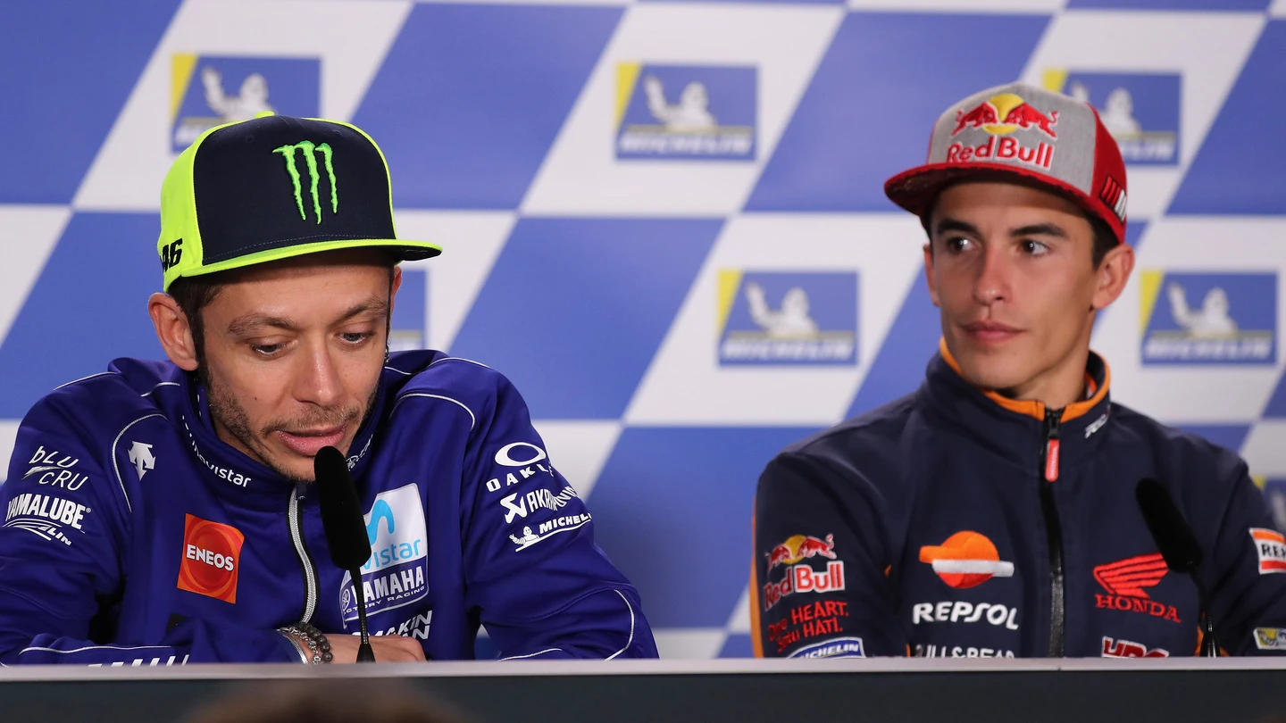 Valentino Rossi y Marc Márquez Valentino Rossi y Marc Márquez