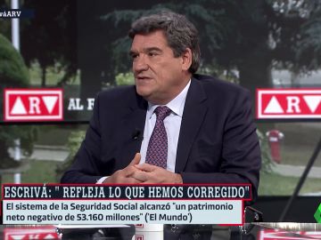 El ministro Escrivá en Al Rojo Vivo