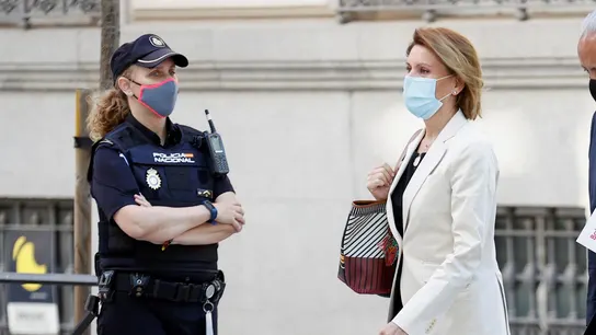 La ex secretaria general del PP María Dolores de Cospedal a su llegada a la Audiencia Nacional, La ex secretaria general del PP María Dolores de Cospedal a su llegada a la Audiencia Nacional,