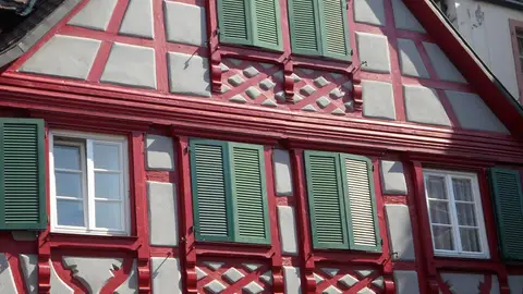 Detalle de una casa en Gengenbach Detalle de una casa en Gengenbach