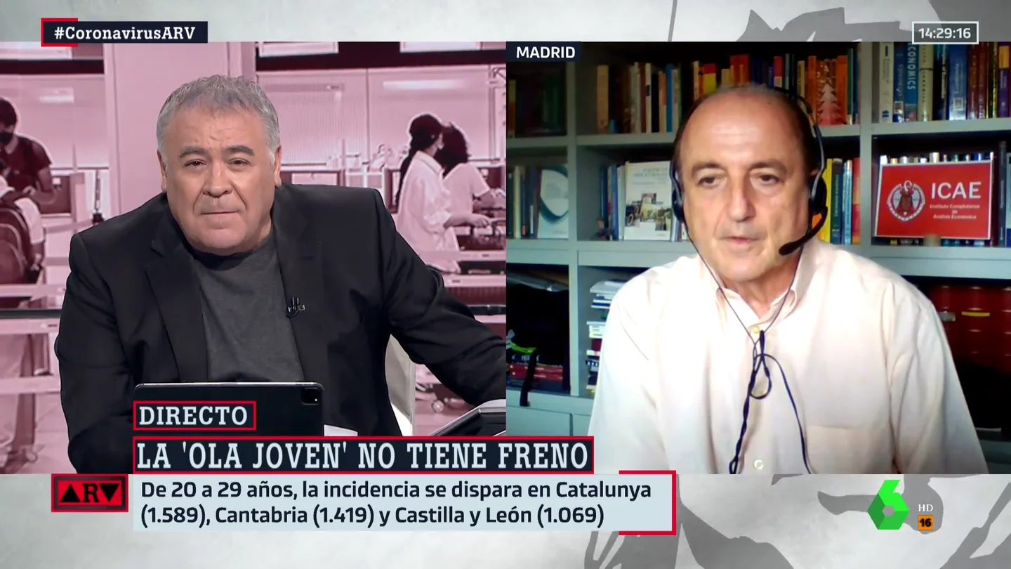 Miguel Sebastián: "Todo apunta a que vamos a tener una ola de coronavirus parecida a la segunda" Miguel Sebastián: "Todo apunta a que vamos a tener una ola de coronavirus parecida a la segunda"
