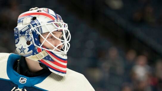  Matiss Kivlenieks, portero de Columbus Blue Jackets