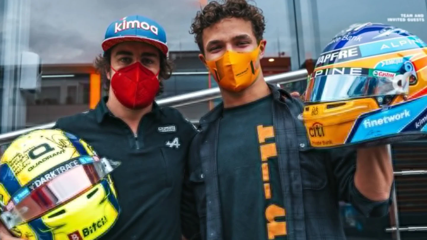 Fernando Alonso y Lando Norris Fernando Alonso y Lando Norris