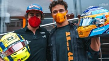 Fernando Alonso y Lando Norris