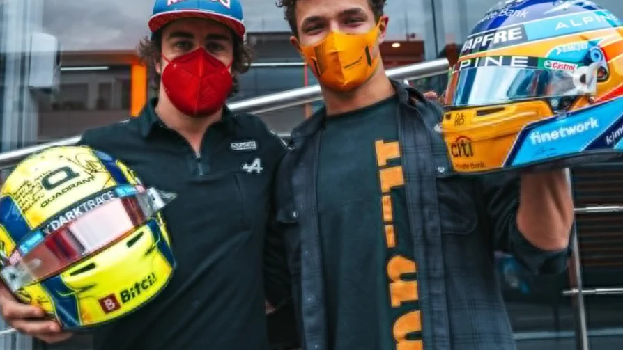 Fernando Alonso y Lando Norris