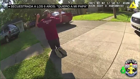 Momento de la detención del secuestrador Momento de la detención del secuestrador