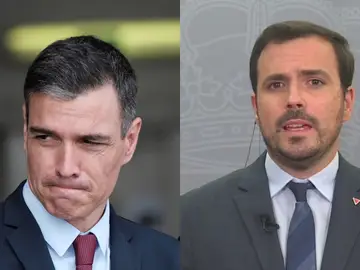 Pedro Sánchez, presidente del Gobierno, y Alberto Garzón, ministro de Consumo