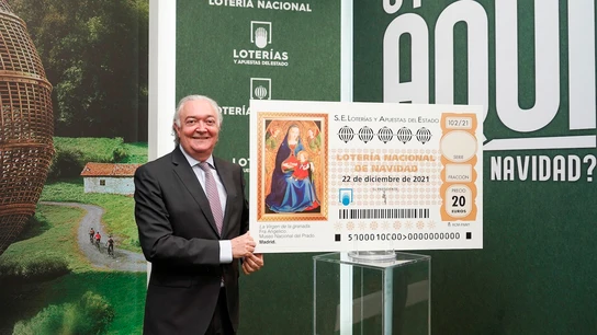 Jesús Huerta, presidente de Loterías y Apuestas del Estado, anunciando el inicio de la campaña de verano Jesús Huerta, presidente de Loterías y Apuestas del Estado, anunciando el inicio de la campaña de verano