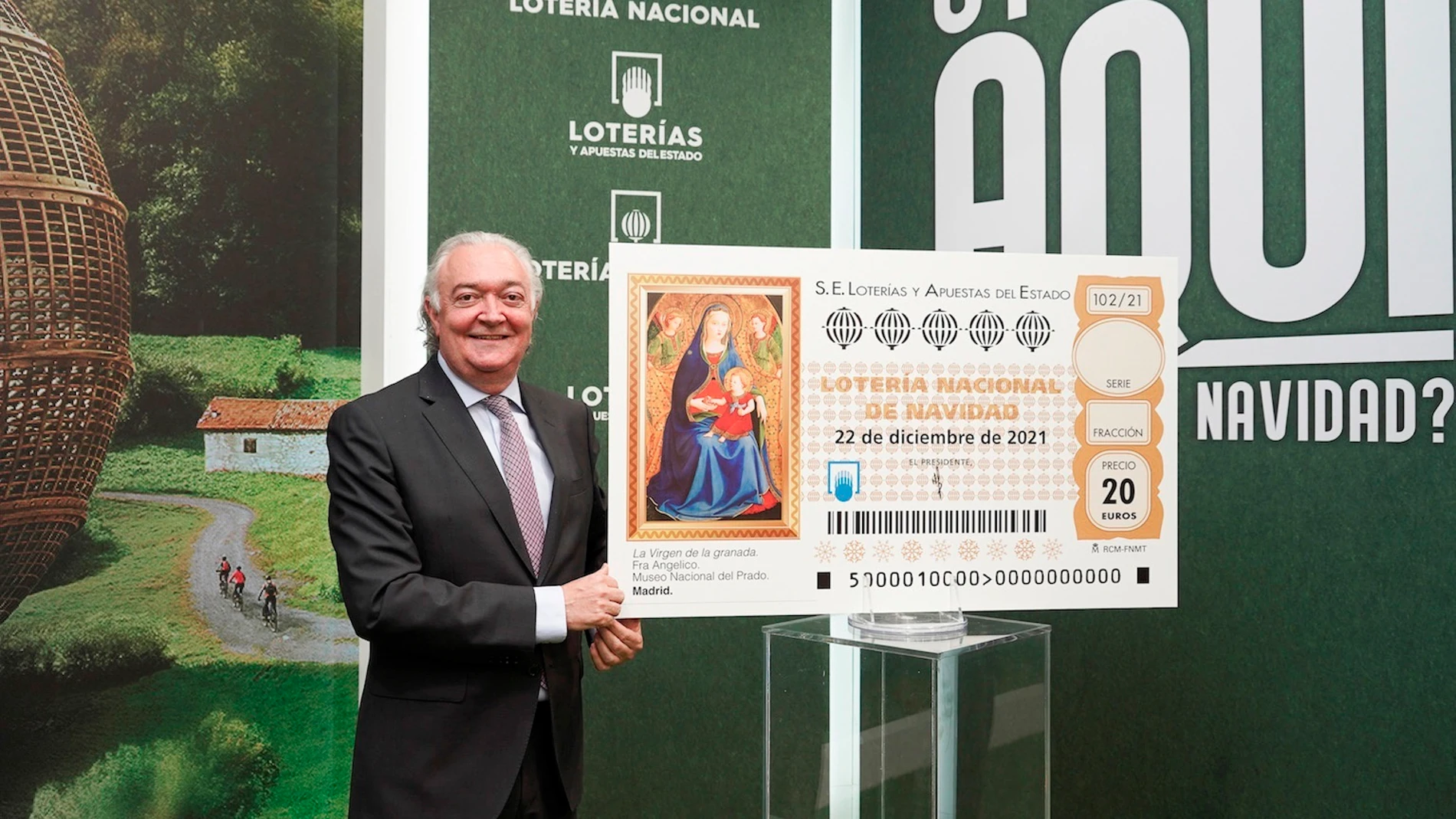 Jesús Huerta, presidente de Loterías y Apuestas del Estado, anunciando el inicio de la campaña de verano