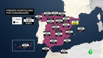 Mapas de afectación por COVID-19 en España: esta es la situación epidemiológica de cada CCAA