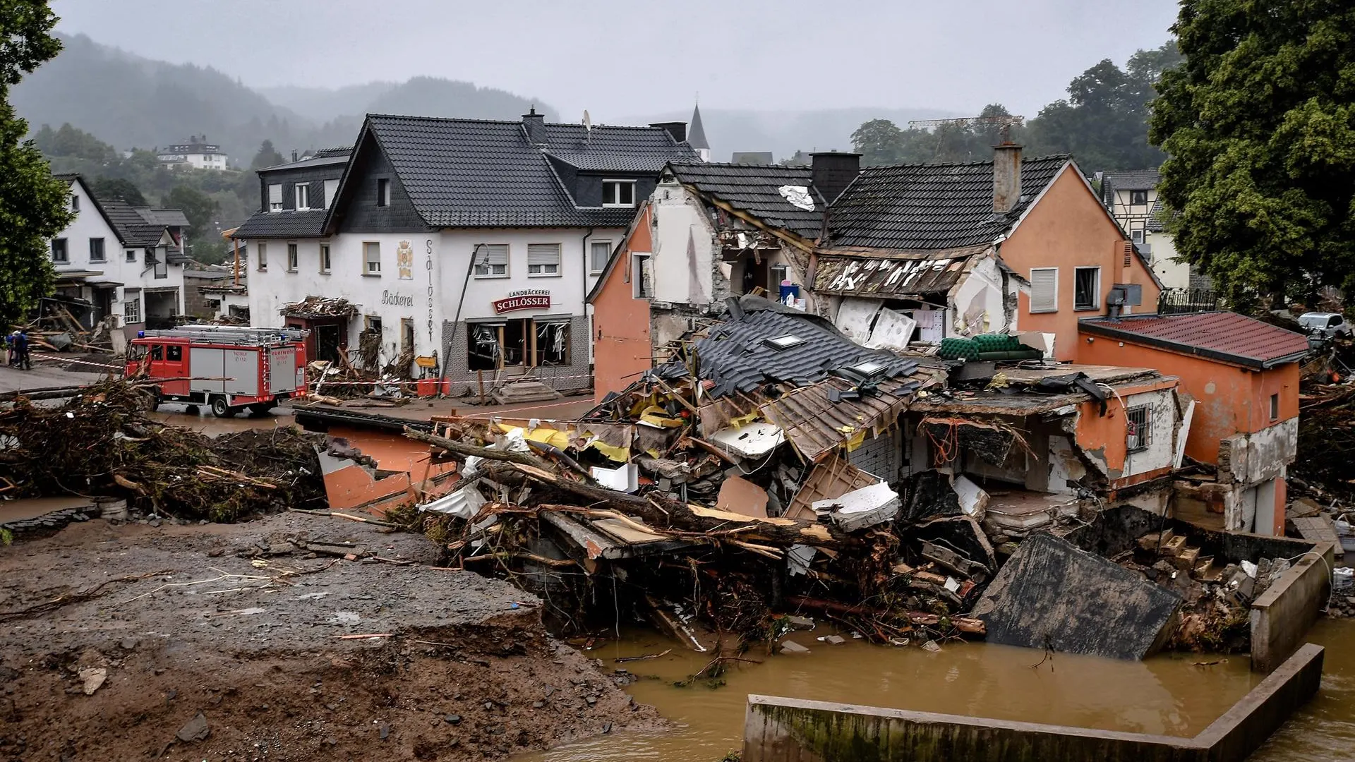 Daños tras las inundaciones en Alemania