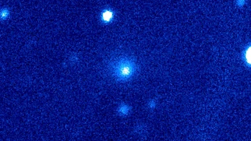 El cometa C / 2014 UN271 (Bernardinelli-Bernstein), como se ve en una imagen compuesta de color sintético