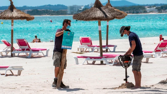 Vista de la playa de Alcudia (Mallorca) Turismo