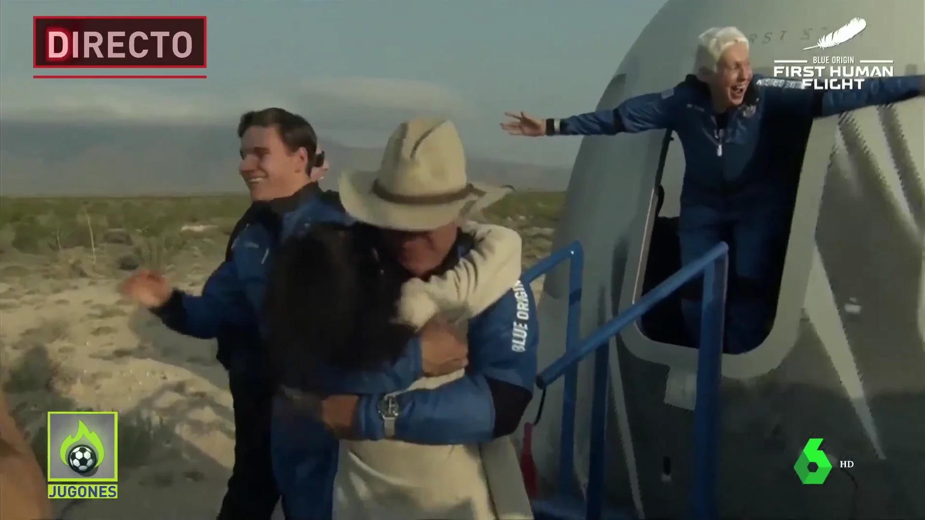 Vídeo en directo: Jeff Bezos viaja al espacio en la nave New Shepard con Blue Origin,