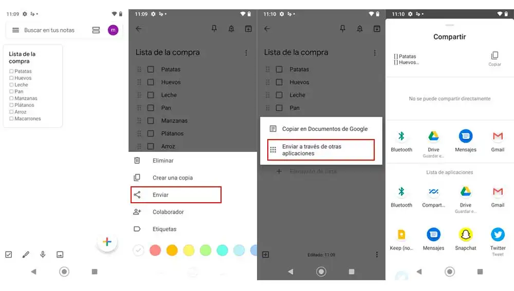Compartiendo notas con otros usuarios Compartiendo notas con otros usuarios