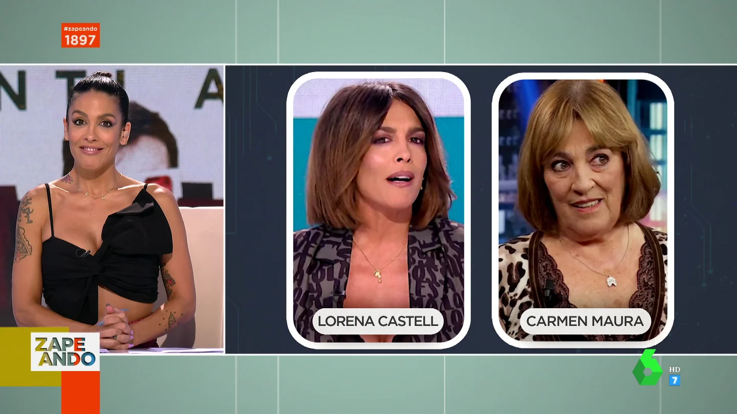 Desde María Teresa Campos hasta Carmen Maura: los divertidos parecidos que los espectadores sacan a Lorena Castell Desde María Teresa Campos hasta Carmen Maura: los divertidos parecidos que los espectadores sacan a Lorena Castell
